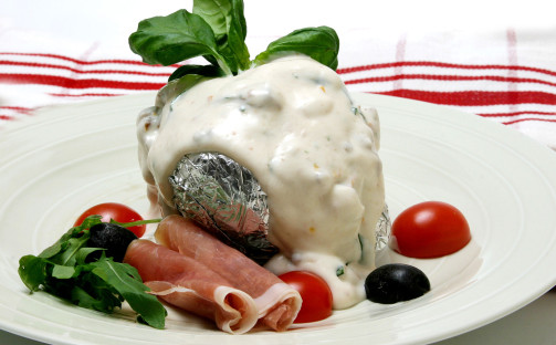 Bakad potatis med Gorgonzolakräm