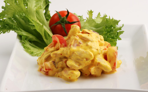 Bönsallad med saffran