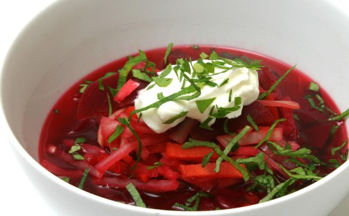 Borsjtj – rysk rödbetssoppa