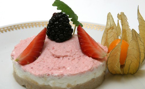Cheesecake med hallon