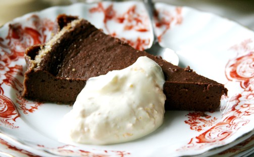 Chokladkaka med apelsinkräm