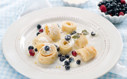 Pannkakor med citronsås