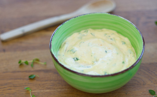 Dipp med mango chutney