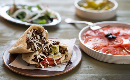 “Dönerkebab” med vitsås