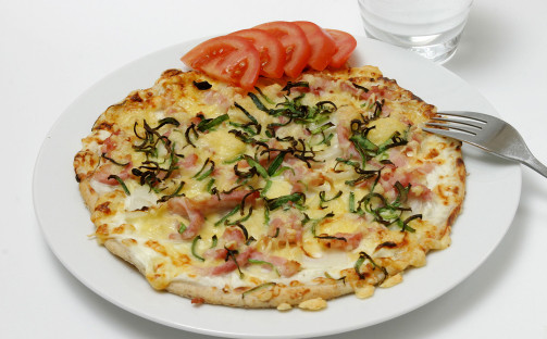 Flammenkuchen från Alsace