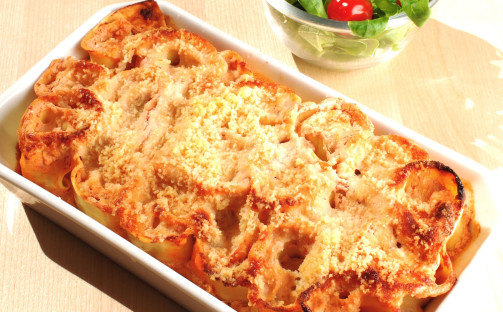 Gratinerade lasagnerullar