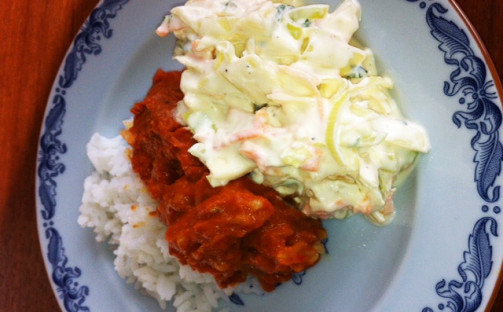 Köttbullar i tomatsås med indiska smaker