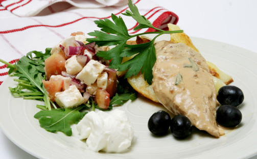 Kyckling i yoghurtsås