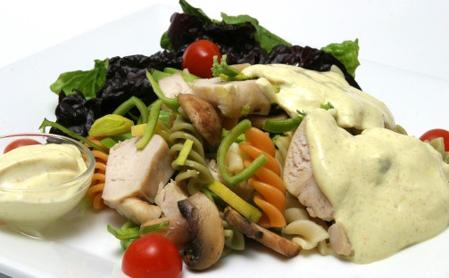 Kycklingsallad med curry