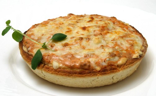 Paj med fyllning på köttfärs