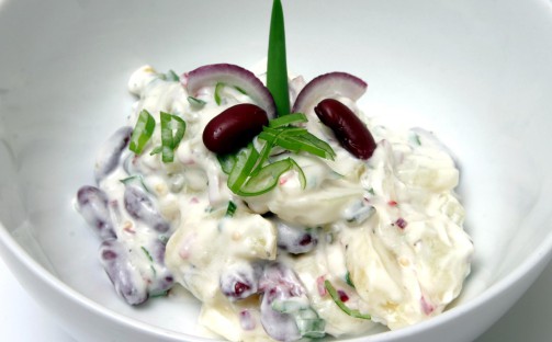 Potatis- och bönsallad