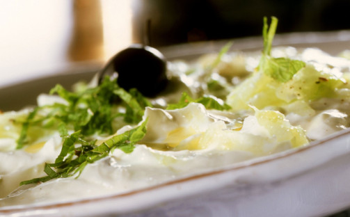 Potatissallad på tzatziki