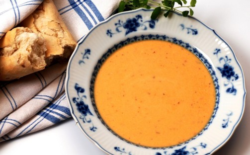 Pumpasoppa med paprika