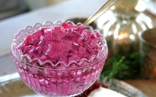 Rödbetssallad med rysk yoghurt