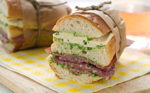 Smörgåsar med salami