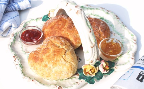 Söndagsscones utan smör