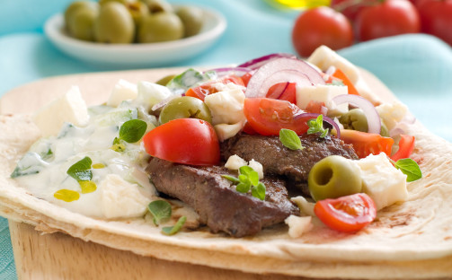 Souvlaki med fläskfilé