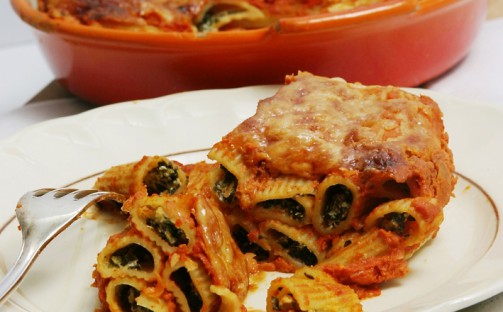 Spenat- och ricottafylld canneloni