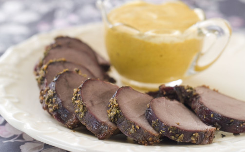 Vildsvinsfilé med currysås
