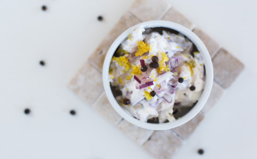 Yoghurtsås till lax