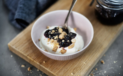 Frukost med bärkompott