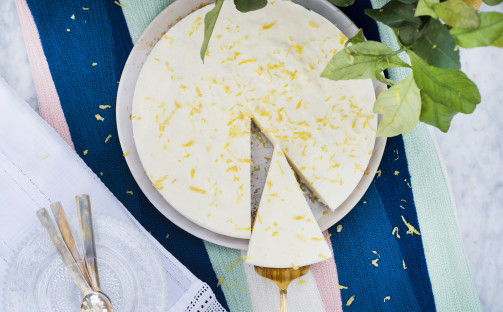 Frozen yoghurtcake med citron