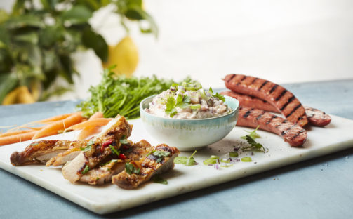 Sriracha- och koriandertoppning