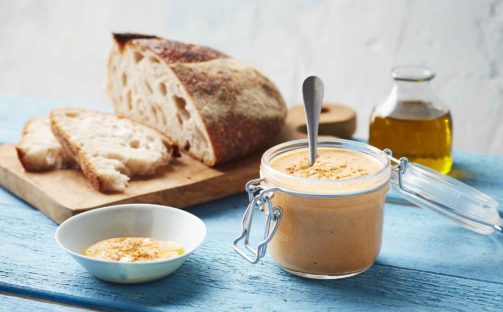 Kikärt- och paprikaröra