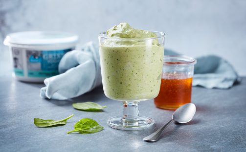 Glass med banan och vanilj