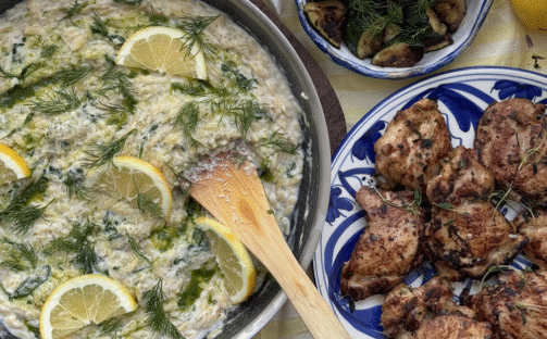 Onepot risoni med turkisk yoghurt och citron